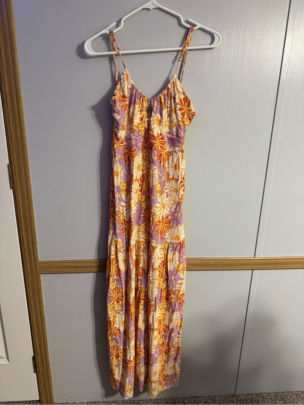 L*Space Gemma Wavy Daisy Floral Print Midi Dress Size Small - Picture 11 of 12